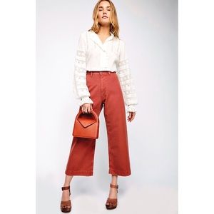 NWOT Free People Patti Wide Leg Crop Pant